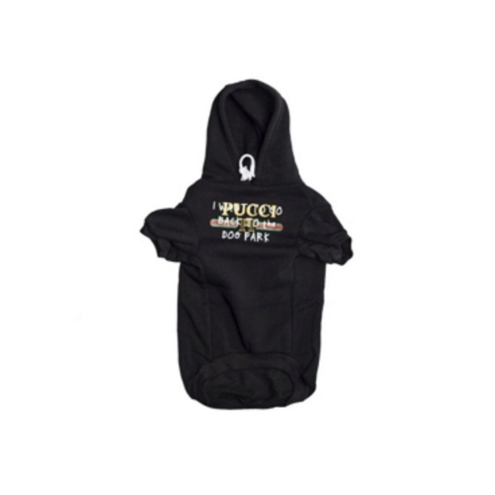 Fresh Pawz Black Pucci Dog Hoodie Size XXL NWT MM207AFA